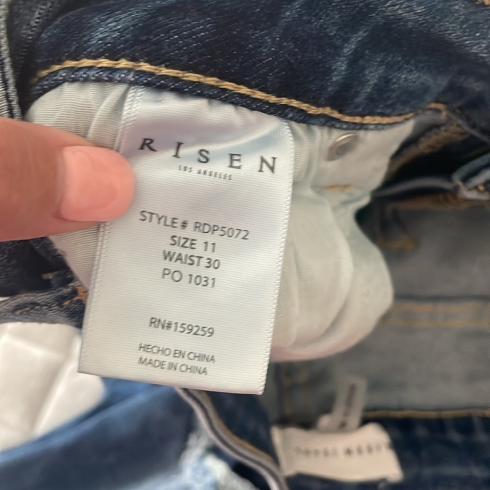 Risen Medium Washed Distressed Risen Jeans - image 6